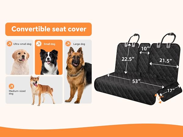 Simple Trending Non-Slip Dog Bed Mat for Car, Black