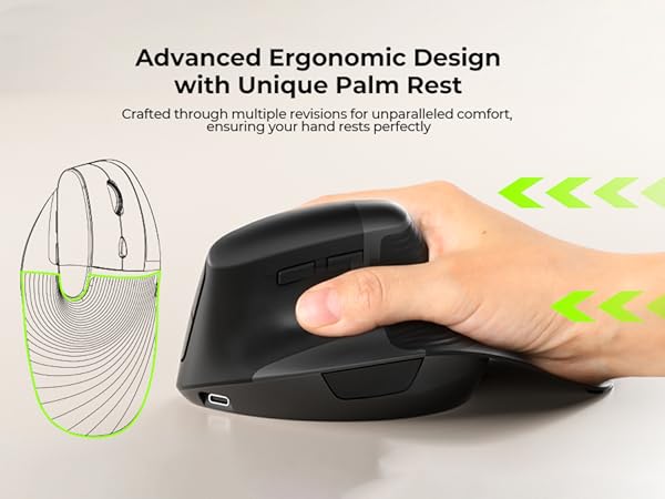 ergonomic vertical mouse rechargeable ergo mouse vertical mice wireless
