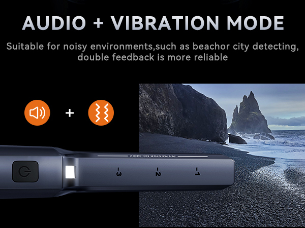 Audio plus Vibration mode for noisy beach environments