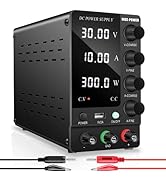 NICE-POWER Adjustable DC Power Supply: 30V 10A Variable Switching Regulated High Precision 4-Digi...