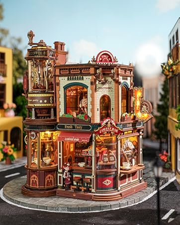 ROKR 3D Puzzles for Adults Space Shuttle, Interactive DIY Building Model with Lighting, Airplane Woo...