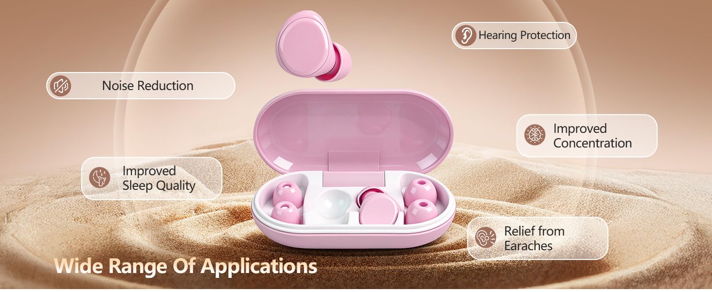 36dB Silicone Ear Plugs for Noise Reduction