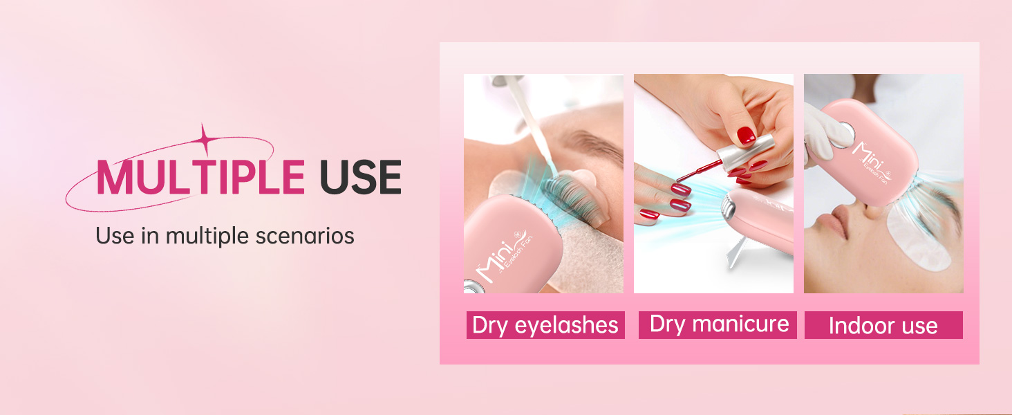 5 eye lash fan dryer ventilador para secar pestañas