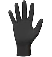 SHOWA 709 Nitrile Chemical Resistant Safety Gloves with PyraGrip Technology, Unsupported/Unlined,...