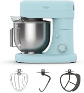 Martha Stewart 5.3Qt Stand Mixer, 12-Speed Tilt-Head Electric Kitchen Mixer with Stainless Steel ...