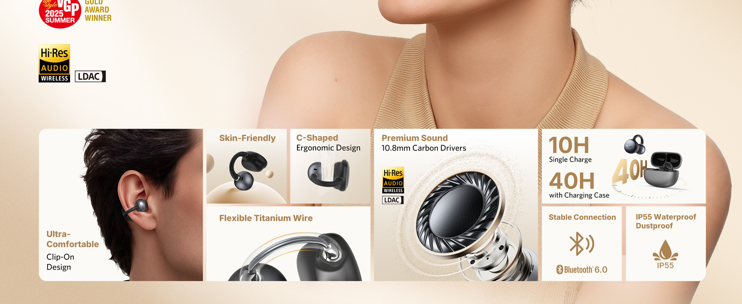 clip on earbuds