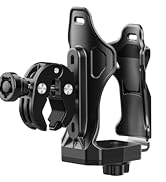 LOKTENWO Anti-Theft Motorcycle Cup Holder, Extra Large Adjustable Size Bike Water Bottle Holder f...