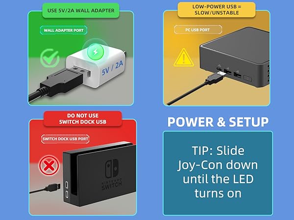 Controller Charger Station for Nintendo Switch
