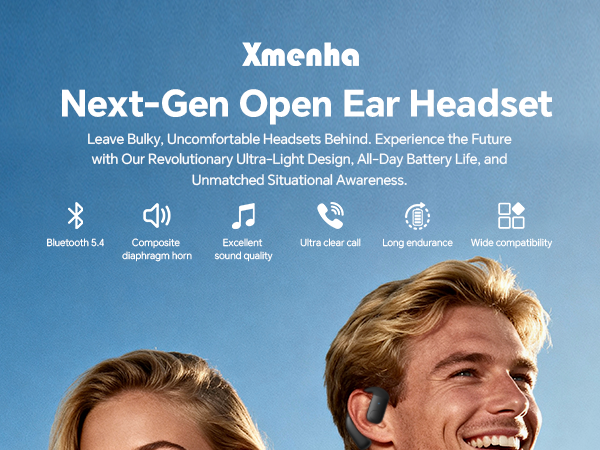 Xmenha Next-Gen Open Ear Headset