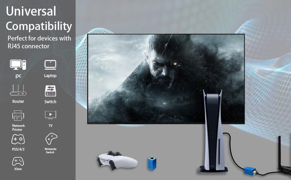 RJ45 coupler Ethernet Extension Connector