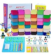 Air Dry Clay 42 Colors, Modeling Clay for Kids, DIY Model Magic Clay, Molding Clay Kit with Sculp...