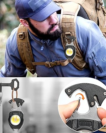 carabiner flashlight tool