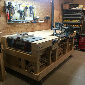 Heavy duty furniture levelers supporting industrial shelving units