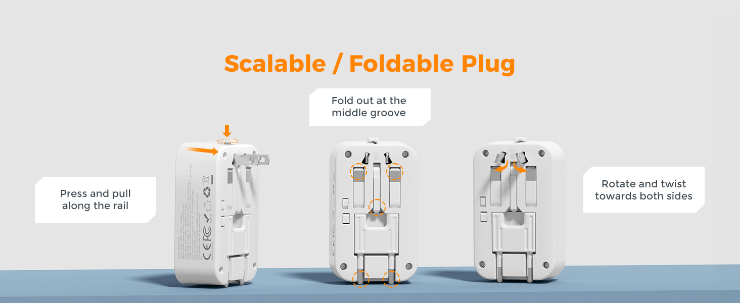 Worldwide Plug Adaptor for US to European UK Italy Ireland New Zealand