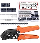Twidec/Wire Terminal Crimping Pliers 28-18AMG Crimping Tools And 600PCS 2.54mm 1/2/3/4/5/6/7 Pin ...