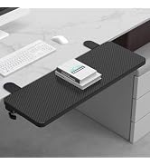 Sisyphy Ergonomics Desk Extender Tray, 21.7x9.5" Punch-Free Clamp on, Foldable Keyboard Drawer Tr...