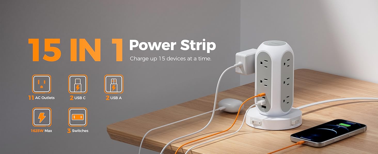 15 in 1 power strip