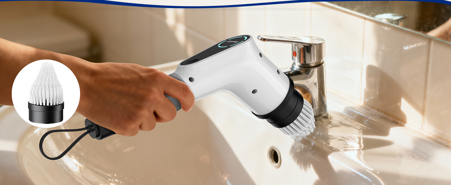 Electric spin scrubber