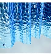 Ga-Geetopia EVA 3D Blue Pearl Water Cube Plastic Shower Curtain Liner - Premium Light Weight 72" ...