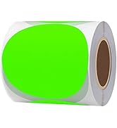 Hybsk Round Color Coding Circle Dots Labels Warehouse Inventory Organizer Stickers (3 inch, Fluor...