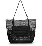 Mesh Beach Tote Large Bag 2022 Upgrade for Women with Multiple Pockets for Family Travel Swimming...