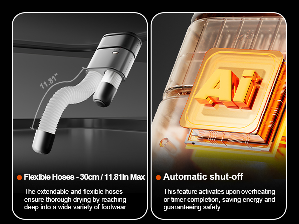 Snowpea shoe dryer with hoses - mb