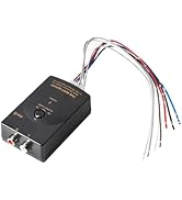 NuIth Car Audio Speaker Wire to RCA Line Output Converter, 2-Channel High to Low RCA Converter fo...