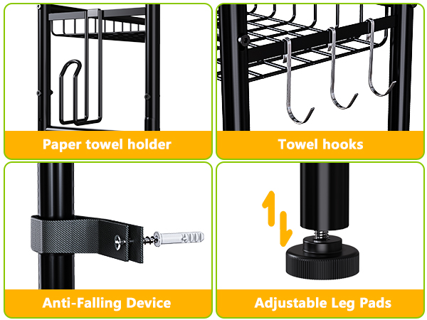 black over the toilet storage cabinet