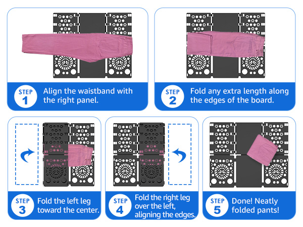 Steps to Fold Pants