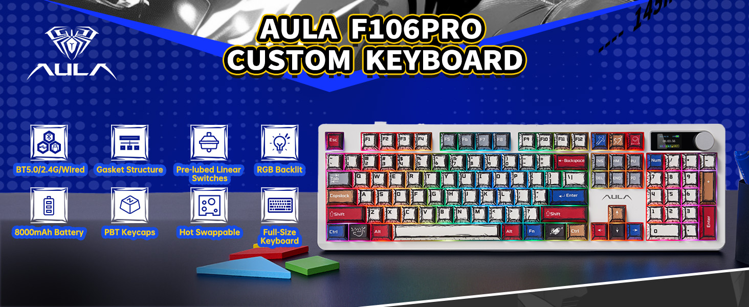 AULA F106PRO Customer Keyboard
