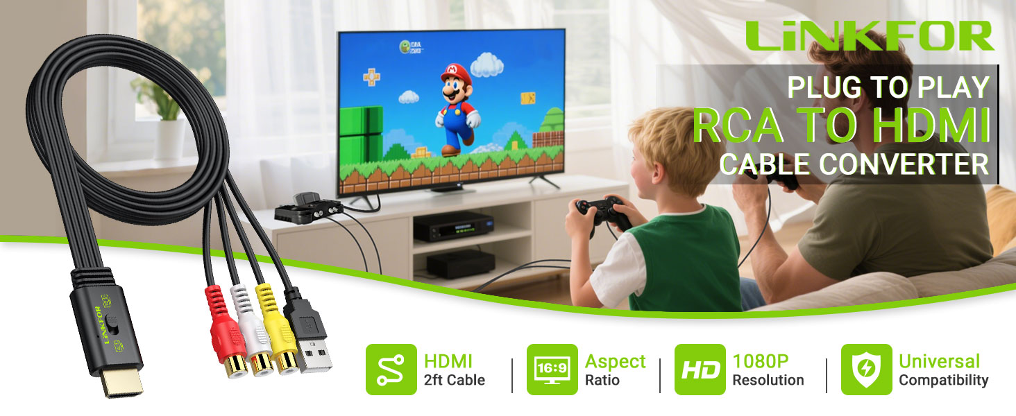 RCA to HDMI Converter