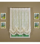 Today's Curtain Hopewell Lace Balloon Shade, Cream, 59W x 63L