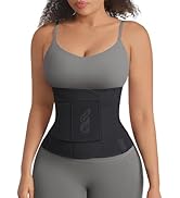 FeelinGirl Waist Trainer Belt for Women Waist Cincher Waist Trimmer Corset Adjustable Hook Loop T...