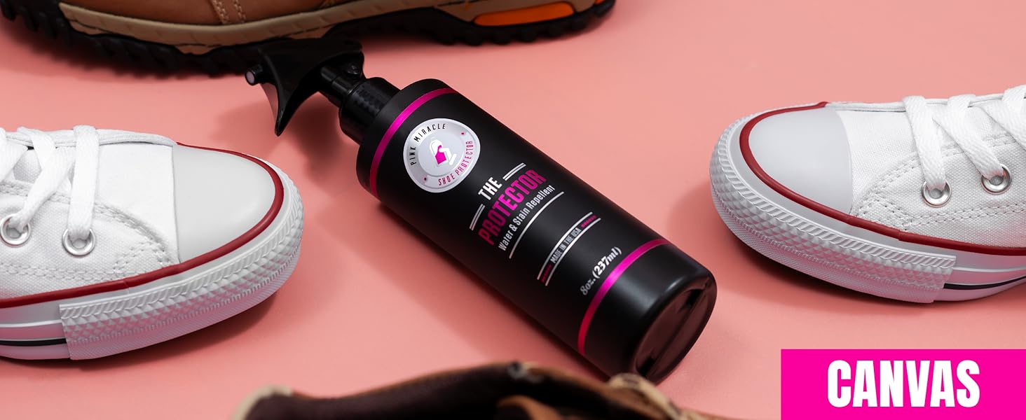 Take care of canva shoes with a water repellent 