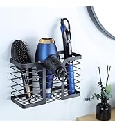YIGII Hair Dryer Holder/Hair Tool Organizer Wall Mount - Metal Wire Bathroom Blow Dryer Holder Ha...