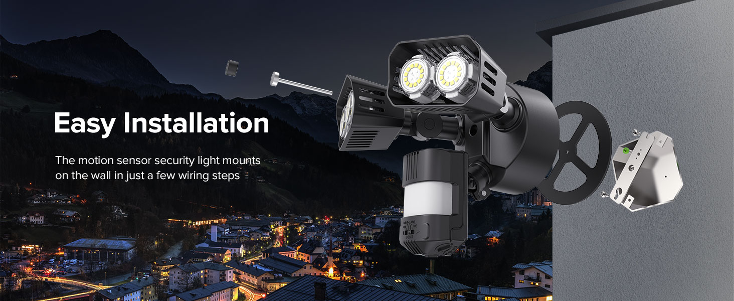 flood light easy installation