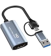 UCEC HDMI Capture Card USB C, 4K HDMI to USB/Type C Video Capture Device Card USB3.0 Game Capture...