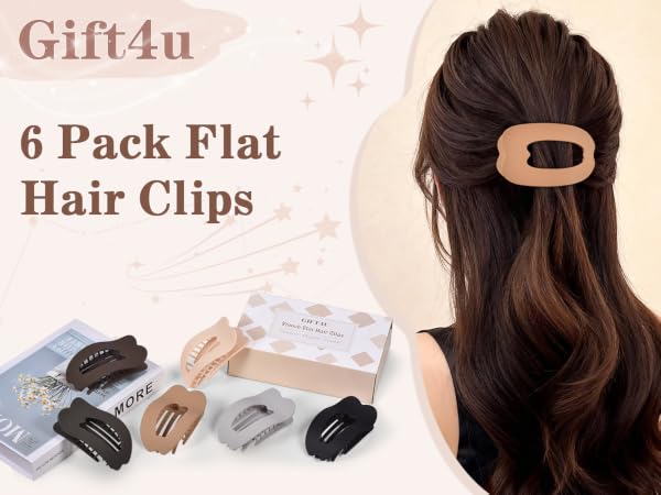 flat hair clips
