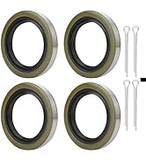 shliyitx 4pcs Trailer Axle Hub Wheel Grease Seals 1.719''I.D x 2.565''O.D with 4Pcs Cotter for 35...