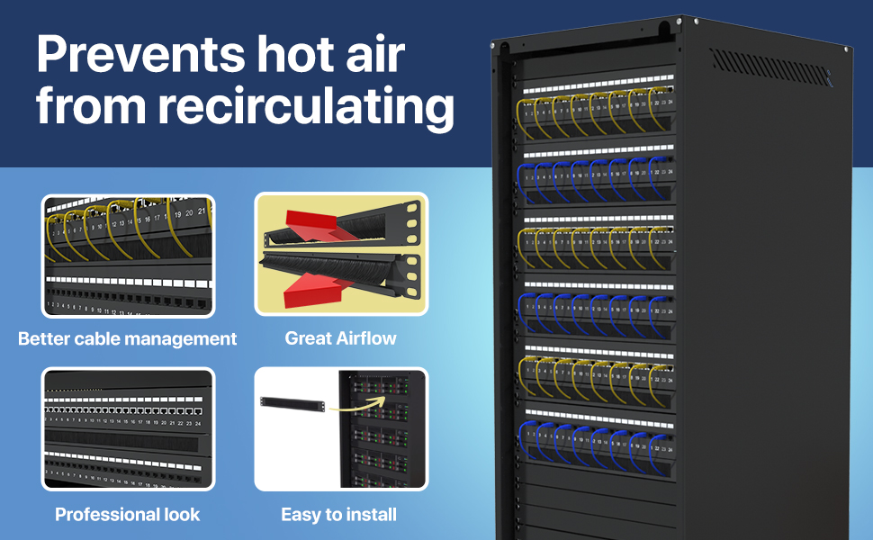 TP1710 1U Brush Panel