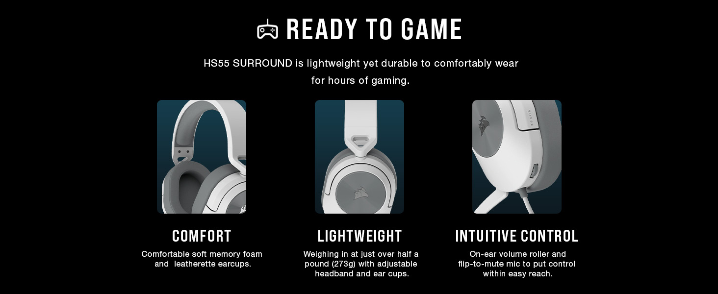 comfortable gaming headset, comfortable headset, flip-to-mute mic