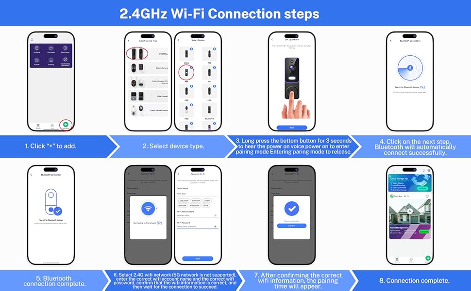 Video doorbell troubleshooting network connection issues