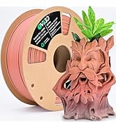 OVV3D PLA Filament Wood PLA, 3D Printer Filament Gradient Multicolor Wood PLA Filament 1.75mm +/-...