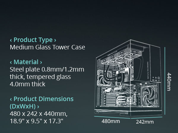 gaming pc tower case