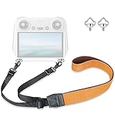 Lykus Lanyard/Neck Strap/Leash for DJI RC/RC 2/RC Pro/RC Plus, Orange Strap, Crown-shaped Screws,...
