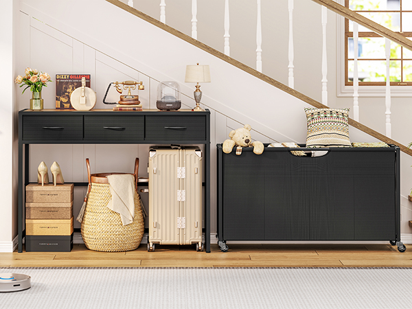 2 in 1 Laundry Hamper-Buy one Get Two that Laundry Basket and Console Table