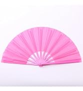 ffscafscn Plastic 13inch Large Rave Fan Popping Fan Clacking Fans for Line Dancing,Hand Fans for ...