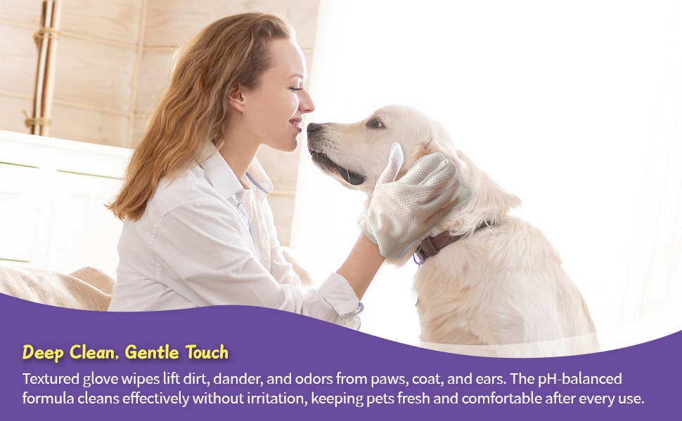 pet glove wipes