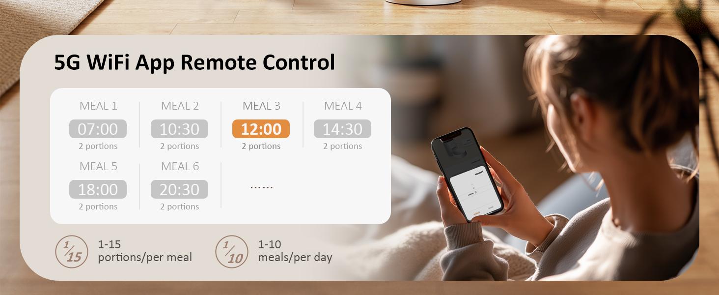 automatic cat feeder wifi