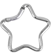 Carabiner Clip, Star Shaped Climbing Buckle, Keyring Hook for Camping Fishing Hiking Traveling Ke...